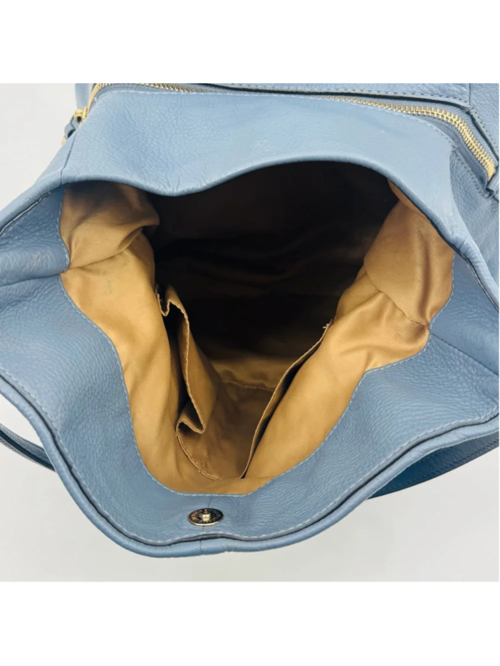 Coach 26224 Madison Pebbled Leather Hobo Bag Blue